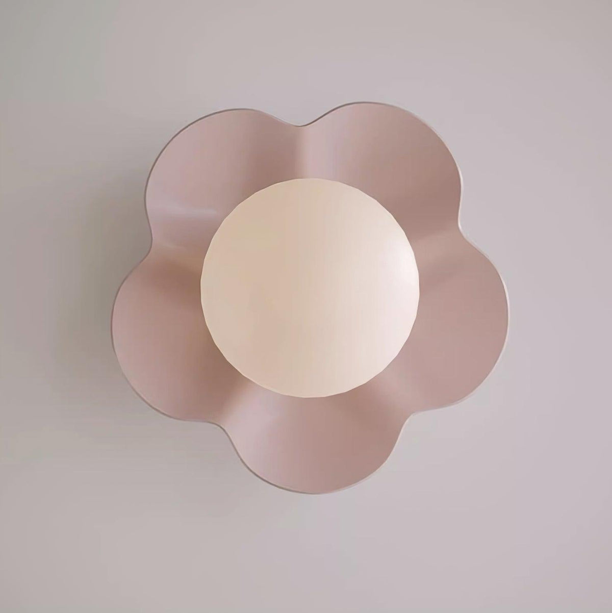 Flower-Shaped Resin Wall Sconce with Frosted Glass Shade – LED G9 Socket, Playful Modern Decor for Bedroom, Nursery & Living Room