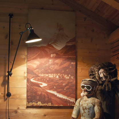Articulating Swing Arm Sconce Matte Black 46.5 Inch Reach Bedside Reading Light for Bedroom Office Hallway Adjustable Wall-Mounted Task Lamp
