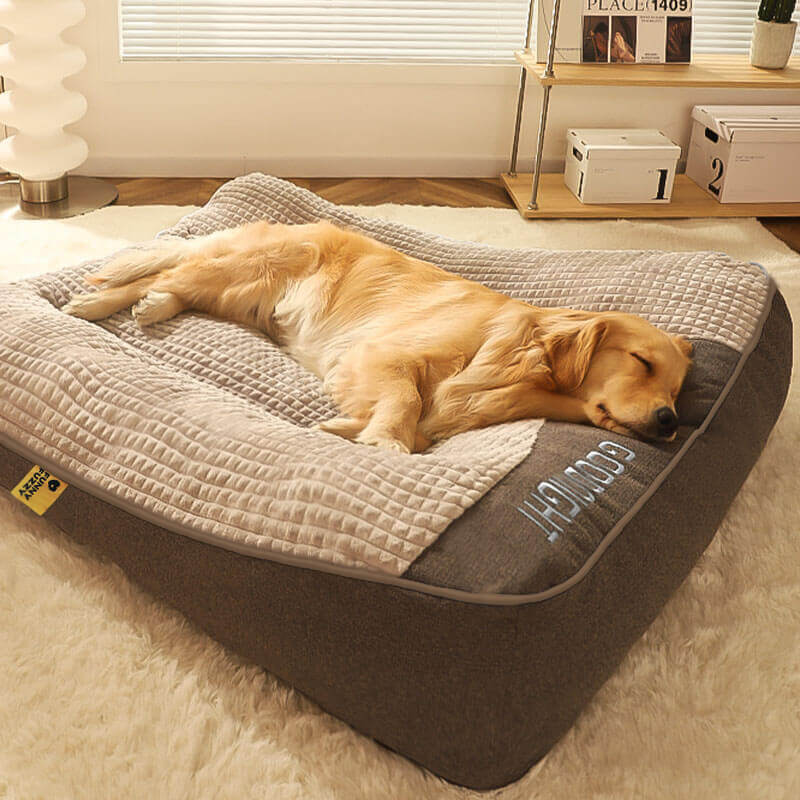 Orthopedic Dog Bed with Spine Support & Non-Slip Base for Large Breeds, Senior Dogs, Joint Relief