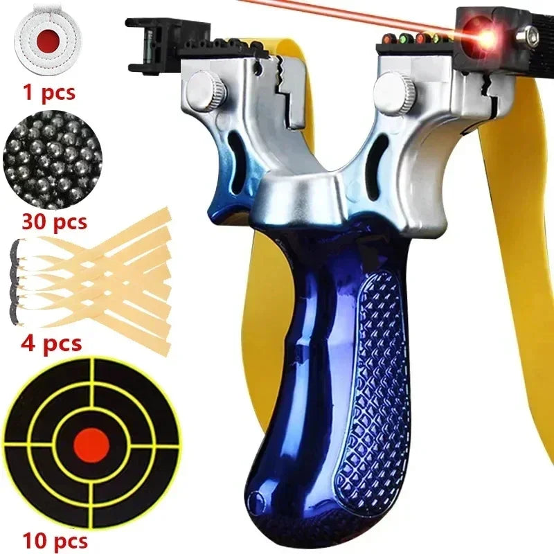 Slingshot with Laser Sight for Adults, Professional Hunting Slingshot with Anti Slip Grip, Wrist Rocket Slingshot