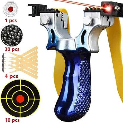 Slingshot with Laser Sight for Adults, Professional Hunting Slingshot with Anti Slip Grip, Wrist Rocket Slingshot