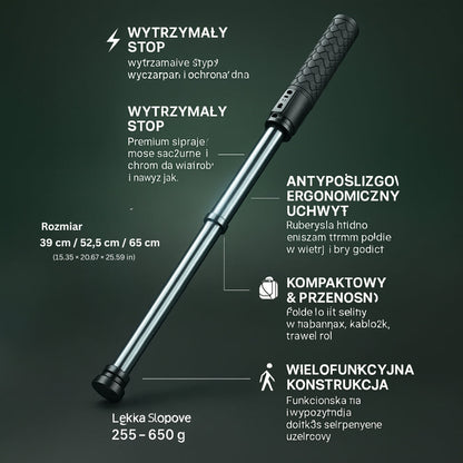 Adjustable Walking Cane | Telescopic Design with Secure Grip | Compact Mobility Aid for Everyday Use