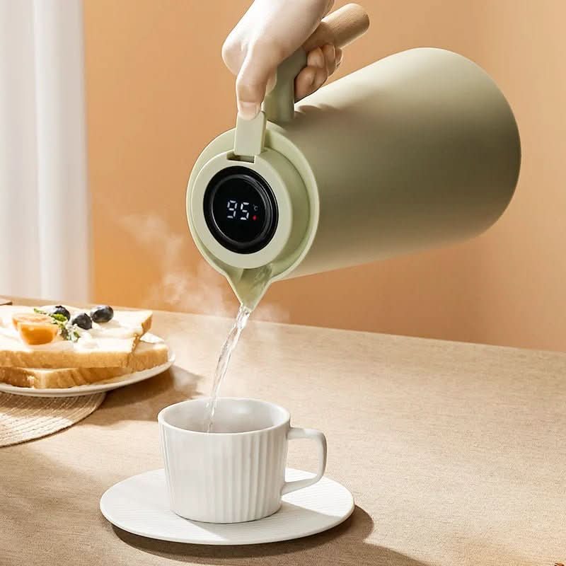 Lattea | Thermoflask Water Bottle with Temperature Display | Double-Walled Design for Hot and Cold Beverages