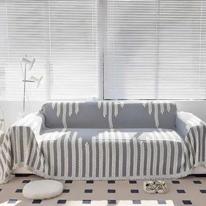 Luna Sofa Cover - Soft Microfiber, Wheat Field Throw, Pet-Friendly