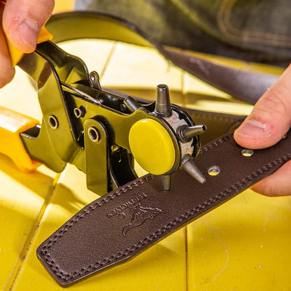 Leather Craft Tools | Precision Leather Punch Pliers with Carbon Steel Blade | Multifunctional Design for Clean Cuts