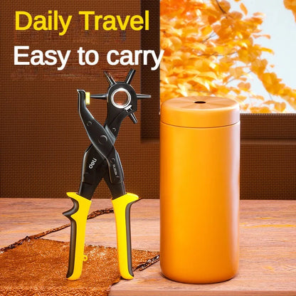 Leather Craft Tools | Precision Leather Punch Pliers with Carbon Steel Blade | Multifunctional Design for Clean Cuts