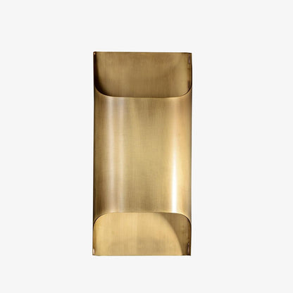 Brass Indoor LED Wall Light Fixture for Bedroom Living Room Hallway 10 Inch Square Contemporary Accent Lamp E14 G9 Socket Modern Home Lighti