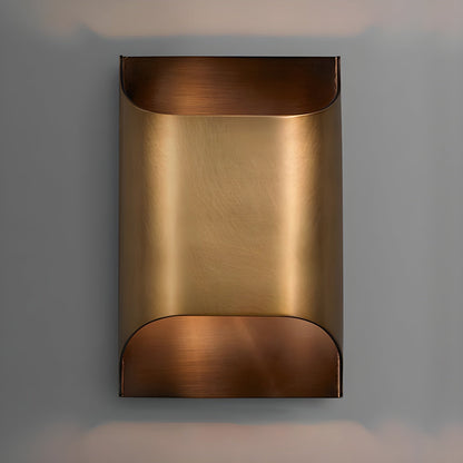 Brass Indoor LED Wall Light Fixture for Bedroom Living Room Hallway 10 Inch Square Contemporary Accent Lamp E14 G9 Socket Modern Home Lighti