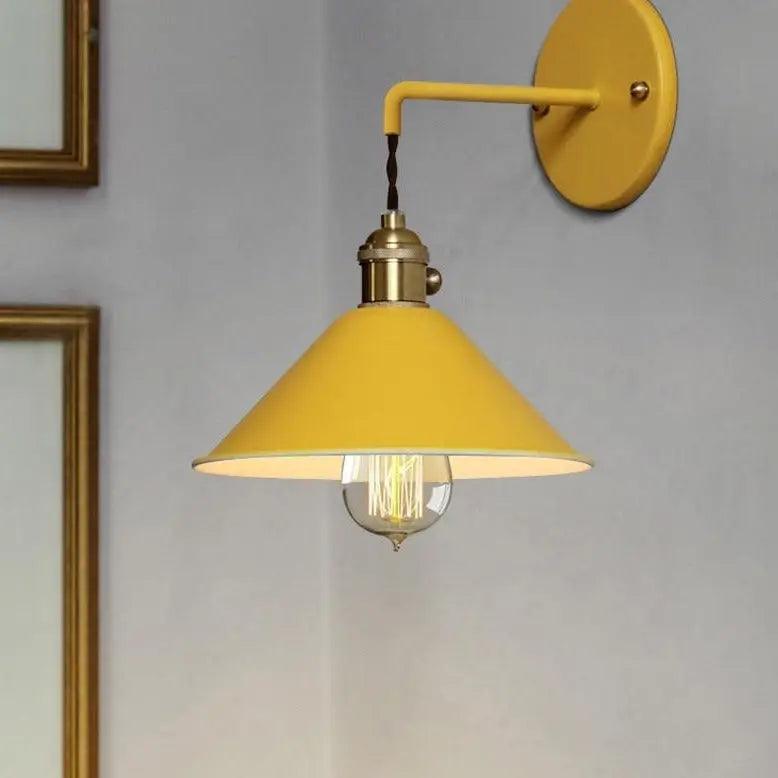 Metal Wall Sconce with Adjustable Arm & Plated Finish in 7 Shades for Living Room Bedroom Hallway Home Office
