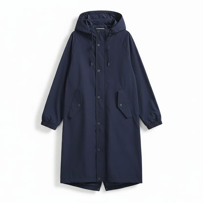 Packable Rain Jacket Women's Hooded Waterproof Windbreaker Oversized Lightweight Travel Coat Outdoor Athletic Layer