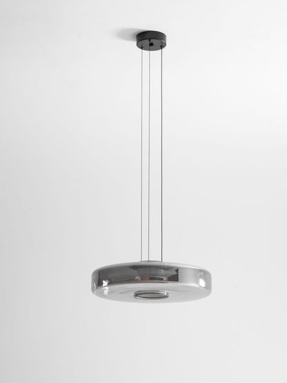 Tiered Glass Pendant Ceiling Fixture LED Multi-Level Hanging Light for Kitchen Island Dining Room Modern Layered Chandelier Adjustable Heigh