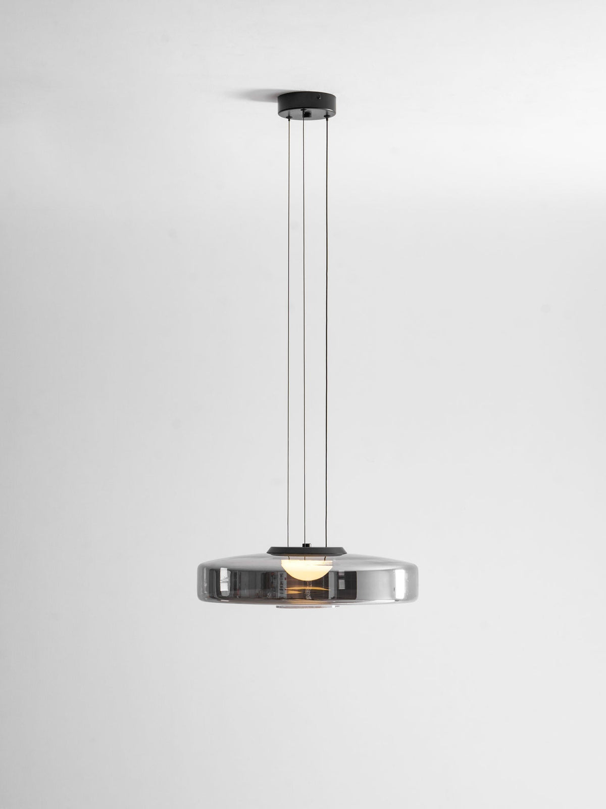 Tiered Glass Pendant Ceiling Fixture LED Multi-Level Hanging Light for Kitchen Island Dining Room Modern Layered Chandelier Adjustable Heigh