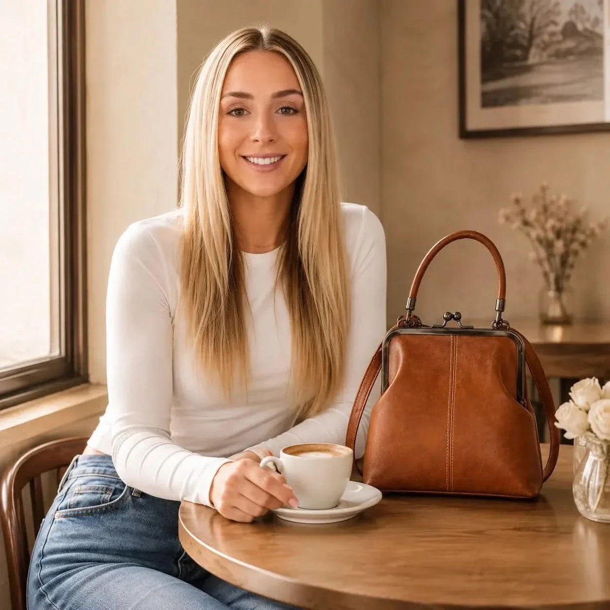 RETRELLE – Vintage Crossbody Bag with Top Handle for Refined Everyday Wear