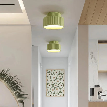 Semi Flush Mount Light Fixture 10 Inch Resin Dome for Low Ceilings Hallway Entry Foyer Bedroom Transitional Classic Home Décor