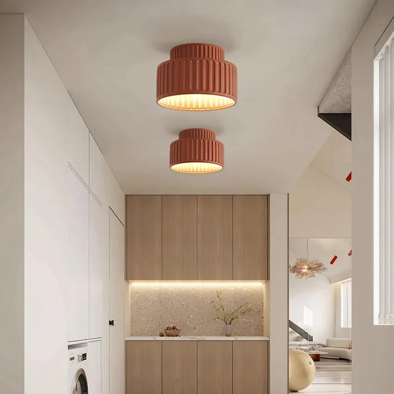 Semi Flush Mount Light Fixture 10 Inch Resin Dome for Low Ceilings Hallway Entry Foyer Bedroom Transitional Classic Home Décor