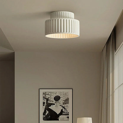 Semi Flush Mount Light Fixture 10 Inch Resin Dome for Low Ceilings Hallway Entry Foyer Bedroom Transitional Classic Home Décor