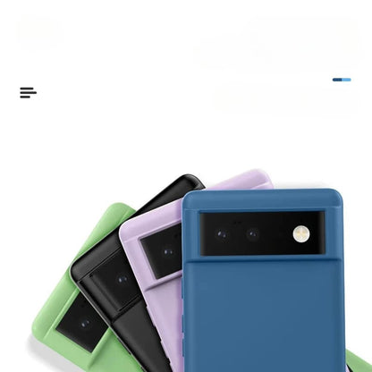 Soft-Touch Phone Case for Google Pixel – Anti-Fingerprint Silicone Cover with Raised Edges & Wireless Charging – Precise Fit for Pixel