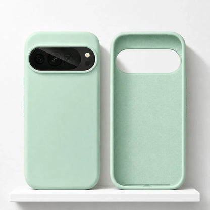 Soft-Touch Phone Case for Google Pixel – Anti-Fingerprint Silicone Cover with Raised Edges & Wireless Charging – Precise Fit for Pixel
