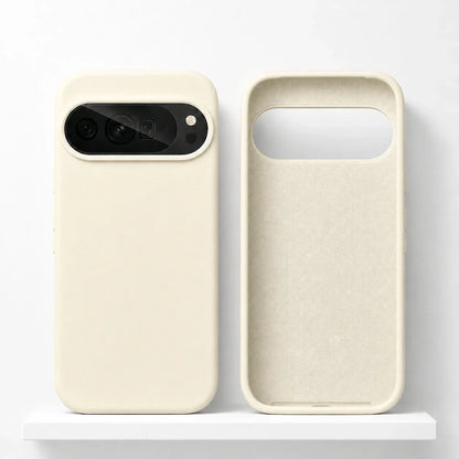 Soft-Touch Phone Case for Google Pixel – Anti-Fingerprint Silicone Cover with Raised Edges & Wireless Charging – Precise Fit for Pixel
