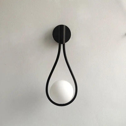 Metal Wall Sconce Light with Minimalist Linear Design for Bedroom, Living Room & Hallway – Modern Scandinavian Style Fixture in Black, Gold