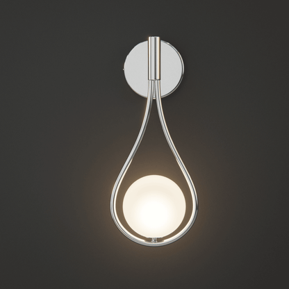 Metal Wall Sconce Light with Minimalist Linear Design for Bedroom, Living Room & Hallway – Modern Scandinavian Style Fixture in Black, Gold