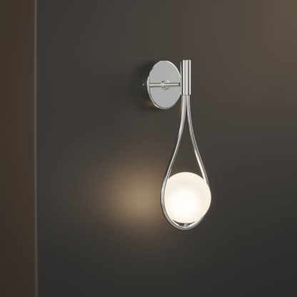 Metal Wall Sconce Light with Minimalist Linear Design for Bedroom, Living Room & Hallway – Modern Scandinavian Style Fixture in Black, Gold