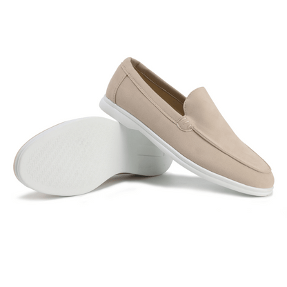 Men's Leather Slip-On Dress Loafers – Business Casual Comfort Shoes for Work, Office & Everyday Wear | Classic Flat Oxford Style