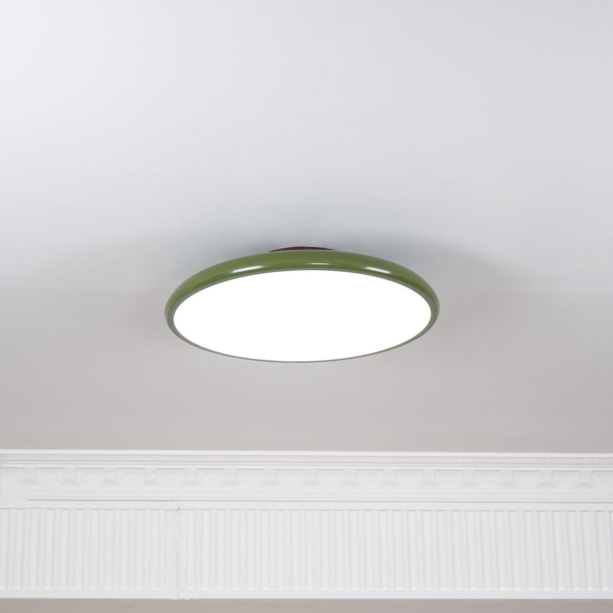 Swivel LED Flush Mount Ceiling Light 12 Inch Round Indoor Lamp Adjustable Directional Lighting for Bedroom Living Room Kitchen Dining Room T