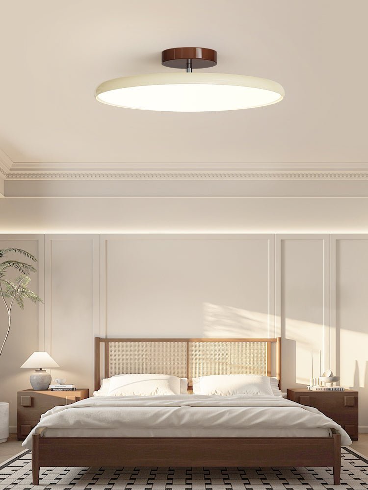 Swivel LED Flush Mount Ceiling Light 12 Inch Round Indoor Lamp Adjustable Directional Lighting for Bedroom Living Room Kitchen Dining Room T