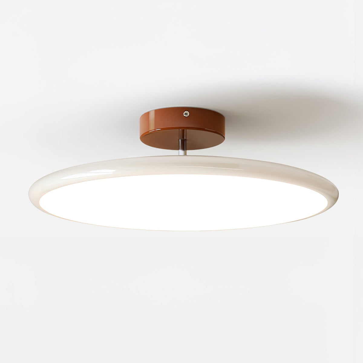 Swivel LED Flush Mount Ceiling Light 12 Inch Round Indoor Lamp Adjustable Directional Lighting for Bedroom Living Room Kitchen Dining Room T