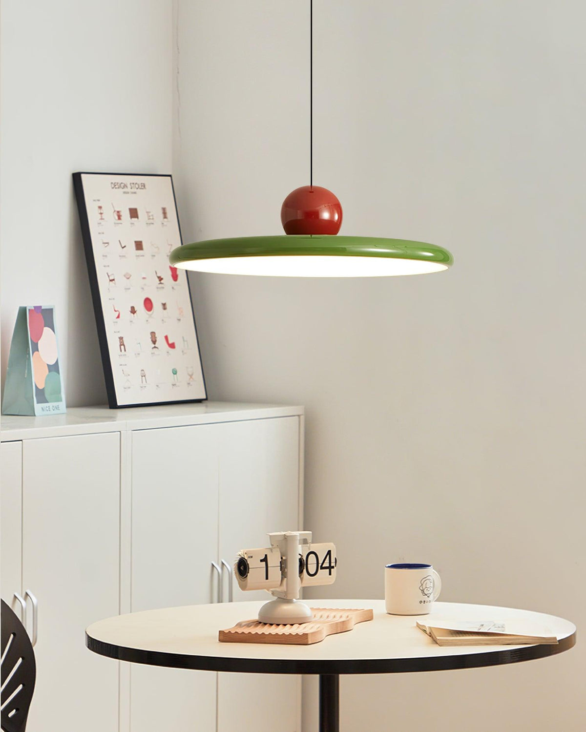 Round Flush Mount LED Ceiling Light Fixture with Adjustable Color Temperature for Kitchen Island Dining Room Bedroom Living Room Modern Indo