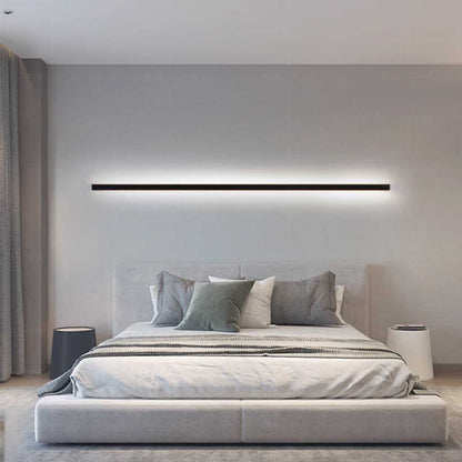 Dimmable LED Wall Sconce Sleek Aluminum Bar Light for Bedroom Living Room Hallway 24 to 79 Inches Black White Modern Accent Lighting