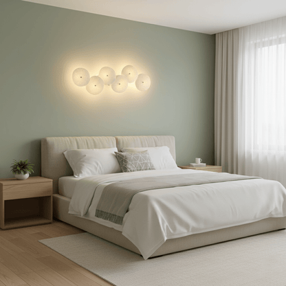 Sculpted Petal Sconce Gold White LED Art Deco Fixture Hallway Living Room Meditation Bedroom Accent 19.7 in Wall Mount Indoor Lighting