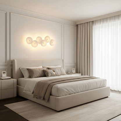 Sculpted Petal Sconce Gold White LED Art Deco Fixture Hallway Living Room Meditation Bedroom Accent 19.7 in Wall Mount Indoor Lighting