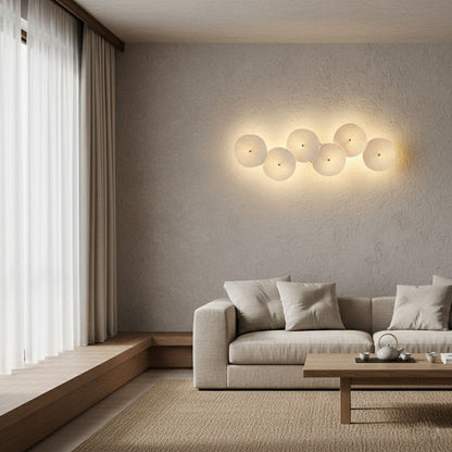 Sculpted Petal Sconce Gold White LED Art Deco Fixture Hallway Living Room Meditation Bedroom Accent 19.7 in Wall Mount Indoor Lighting