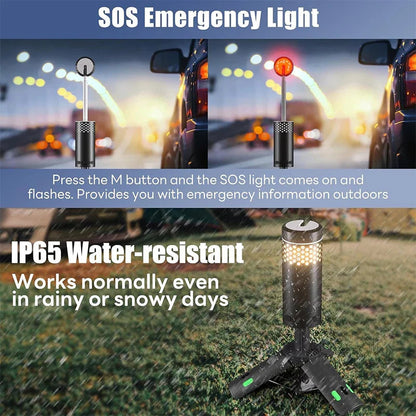 LumaPeak | Camping Lamp with 10,000 mAh Battery & Telescopic Design | Dimmable Light for Outdoor Adventures