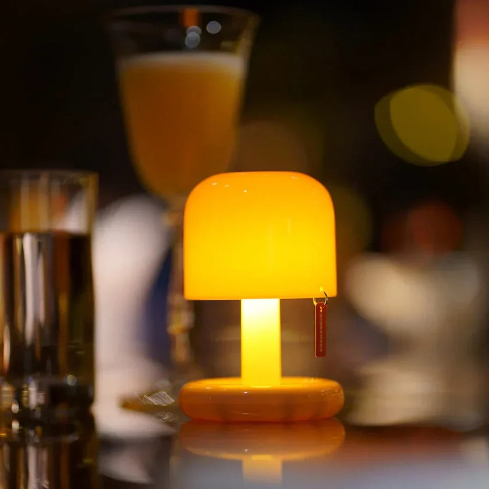 Lumia Mushroom Night Light - Portable PC Lamp, Soft Glow