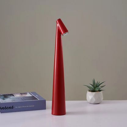 Rechargeable LED Desk Lamp 14 Inch Aluminum Portable Light for Nightstand Office Study Room Wireless Illumination 3000K
