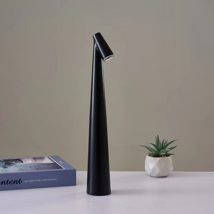 Rechargeable LED Desk Lamp 14 Inch Aluminum Portable Light for Nightstand Office Study Room Wireless Illumination 3000K