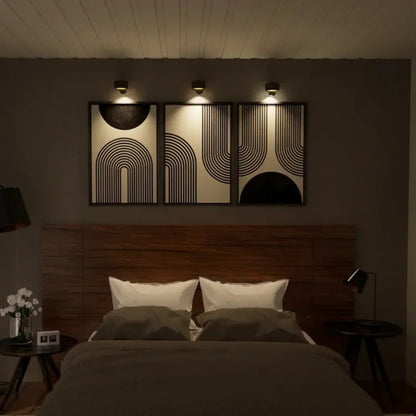 LumoFlex | Wireless Rechargeable Wall Lamp with 360° Rotation | Dimmable Lighting for Versatile Ambiance