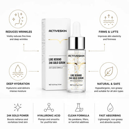 Anti-Aging Serum 24K Gold & Hyaluronic Acid