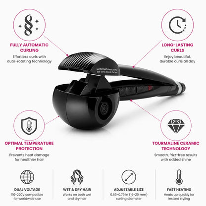 Automatic Hair Curler Rotating Tourmaline Ceramic