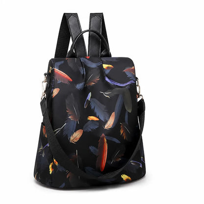 Backpack Anti-Theft Back-Opening Waterproof Oxford