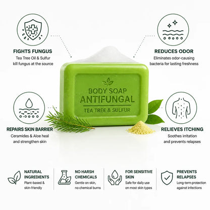 Body Soap Antifungal Tea Tree & Sulfur