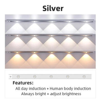 Cabinet Light Motion-Activated USB Rechargeable Aluminum