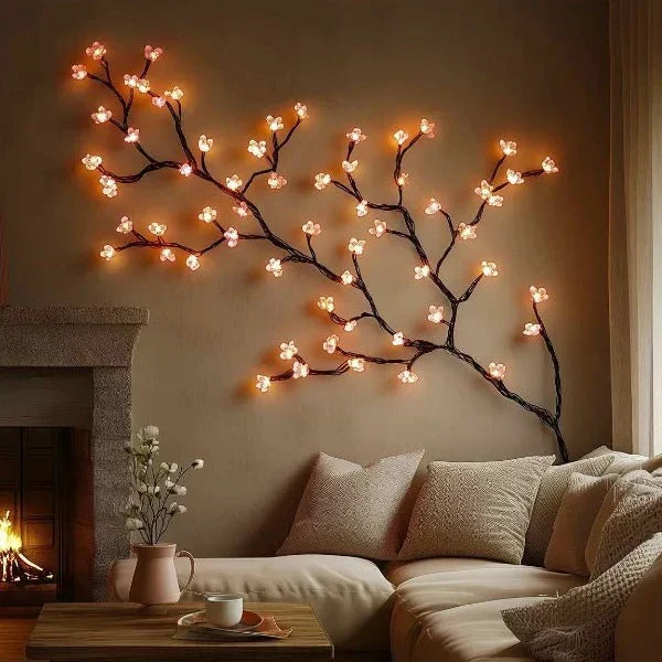 Decorative Wall Lamp Branch Design Integrated Warm White LEDs