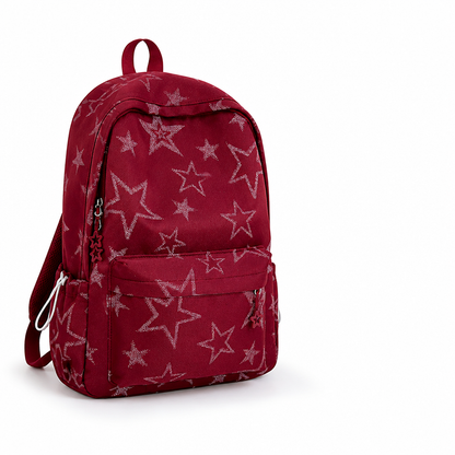 Durable Star-Patterned School Backpack