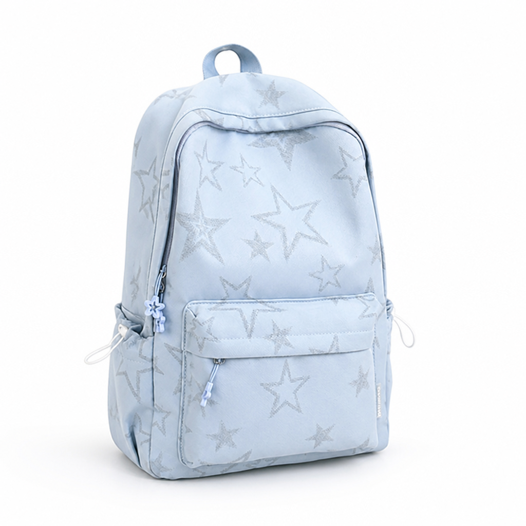 Durable Star-Patterned School Backpack