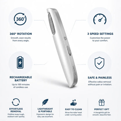 Electric Callus Remover Cordless 360 Degree Rotation