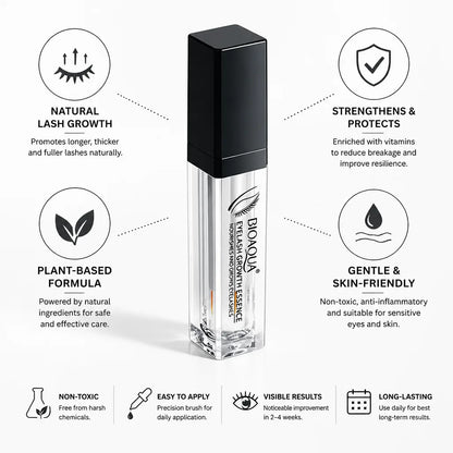 Eyelash Growth Serum Plant-Based Vitamin-Enriched Strengthens & Thickens